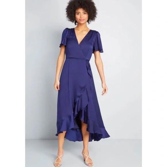 ModCloth Stunning Wonder Maxi Wrap Dress - Picture 2 of 10